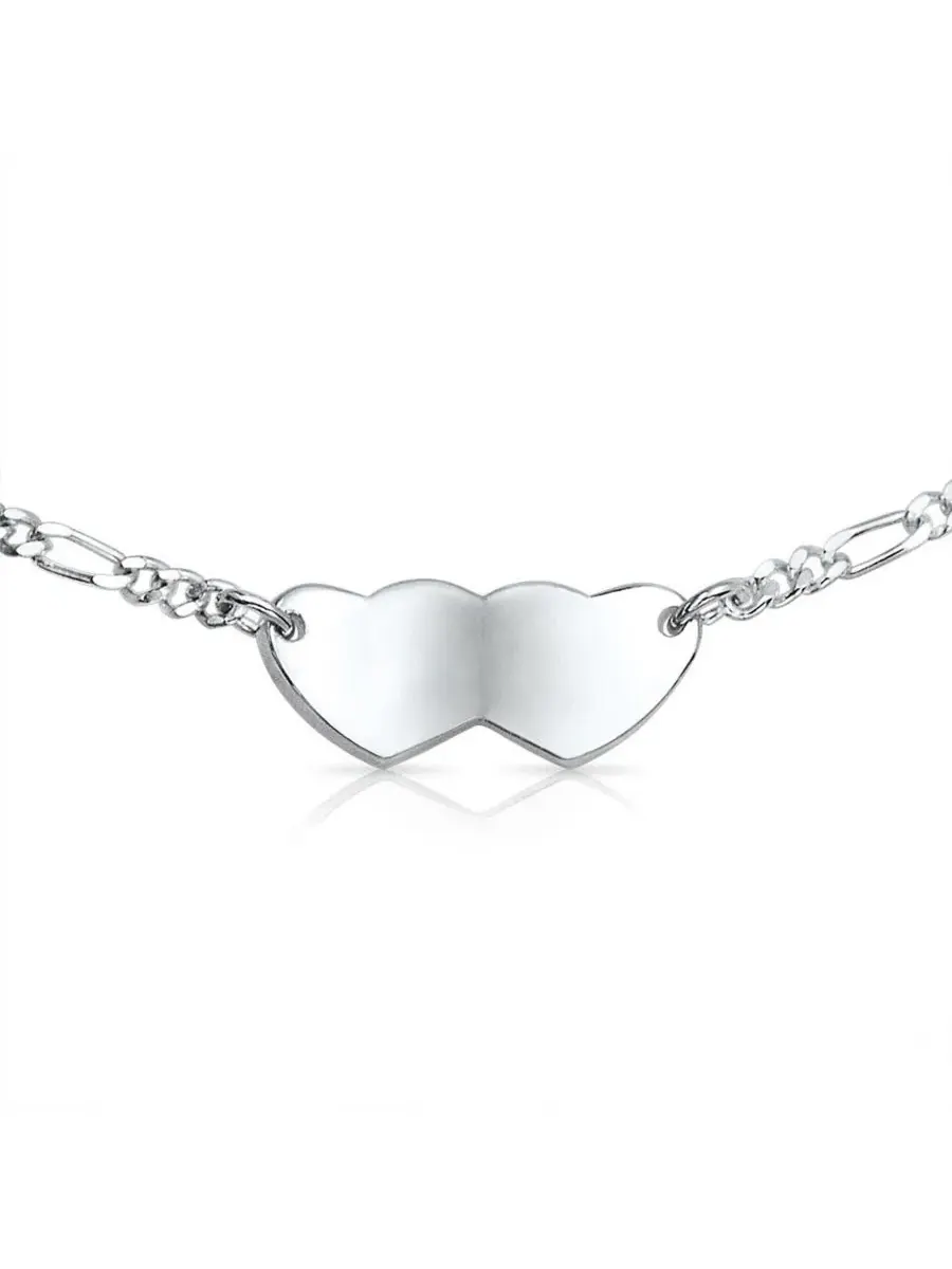 Серебряный браслет-медицинский ID с подвеской-сердцем Bling Jewelry — изображение 2 из 4