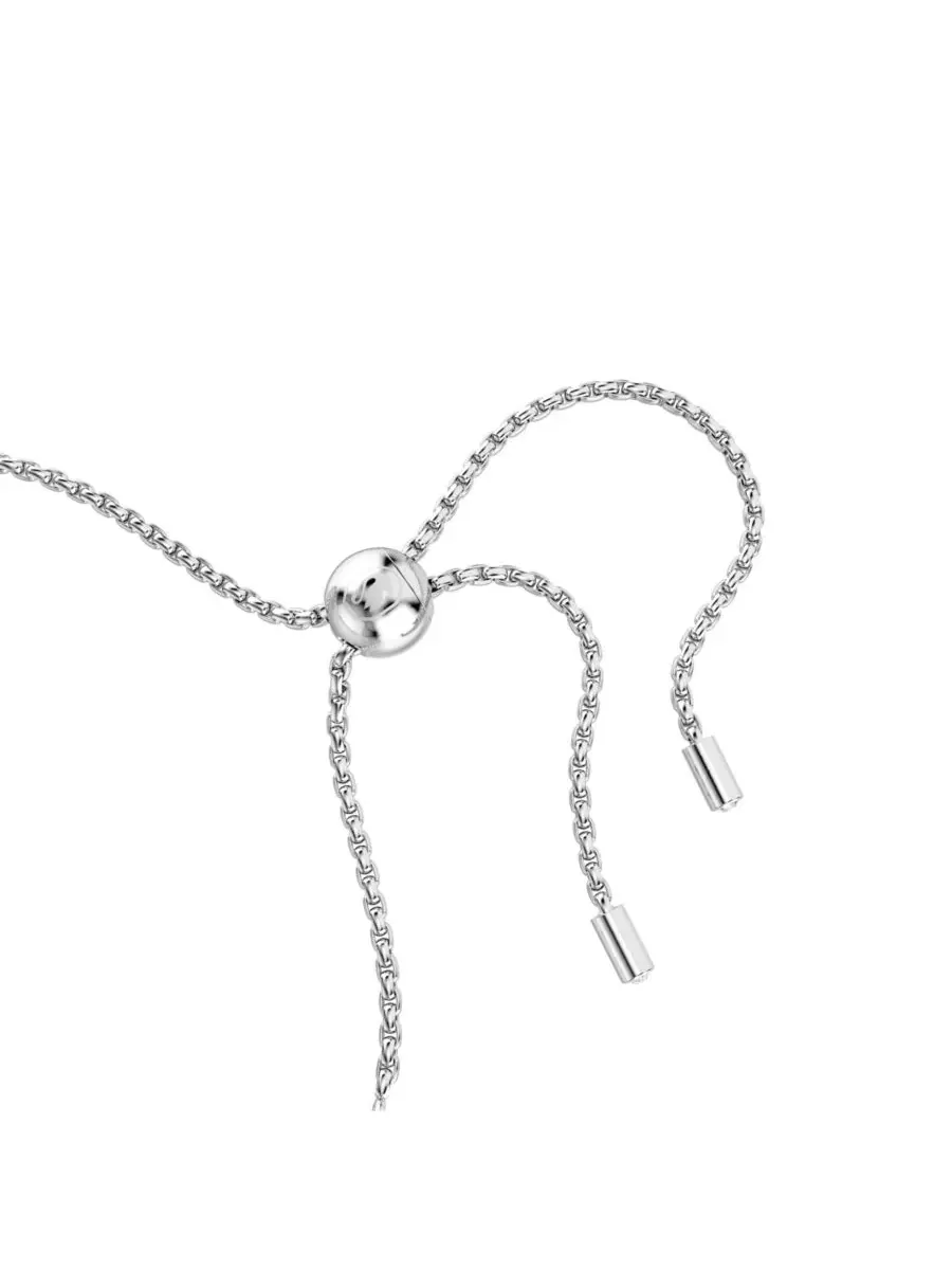 Браслет-цепочка Matrix Mixed Round Cuts White Rhodium Plated Tennis Swarovski — изображение 4 из 5, оттенок белый
