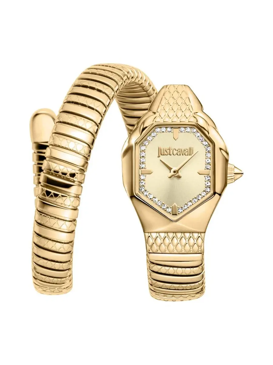 Женские часы Aria Quartz IP Stainless Steel Bracelet Just Cavalli — изображение 1 из 3, оттенок золотистый
