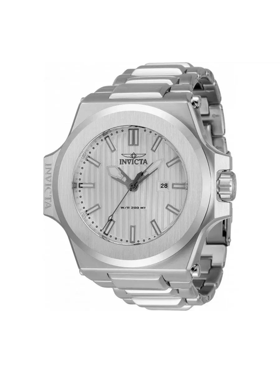 Мужские часы Akula Quartz 3 Hand Silver Dial Invicta — изображение 1 из 3, оттенок серебряный