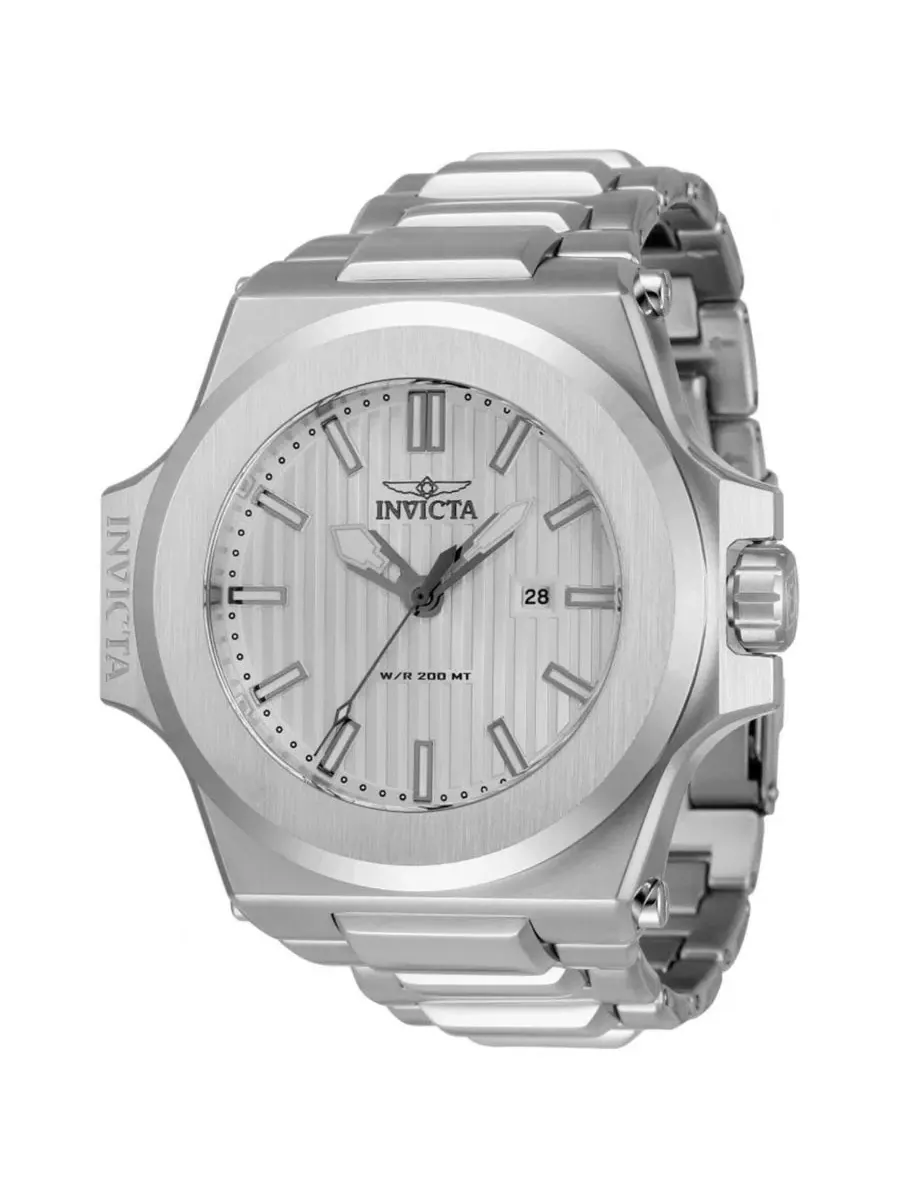 Мужские часы Akula Quartz 3 Hand Silver Dial Invicta — изображение 2 из 3, оттенок серебряный