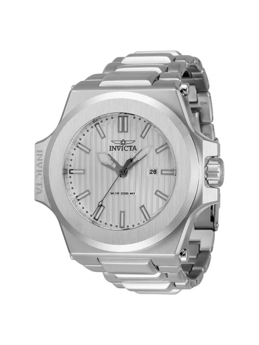 Мужские часы Akula Quartz 3 Hand Silver Dial Invicta — изображение 3 из 3, оттенок серебряный