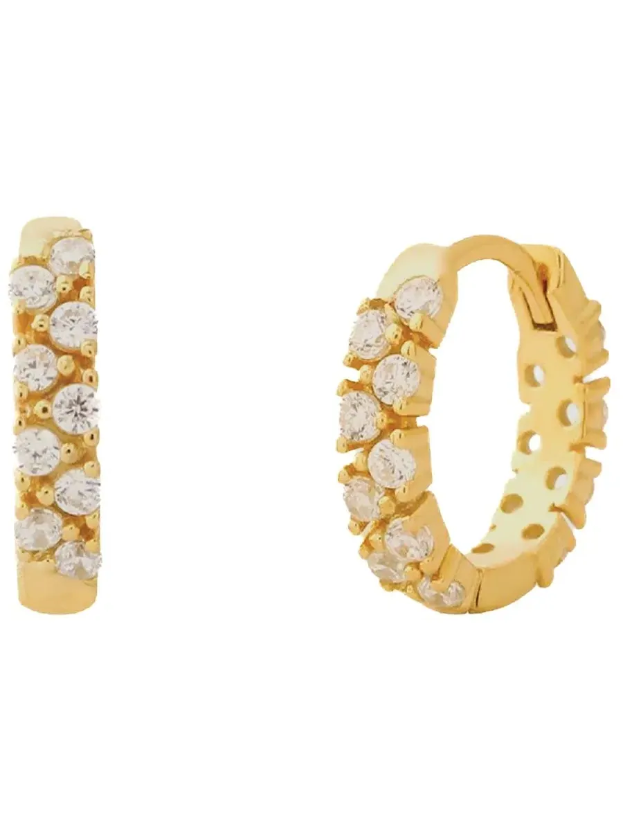 Серьги-кольца Eterna Lola Ade — изображение 1 из 4, оттенок золото