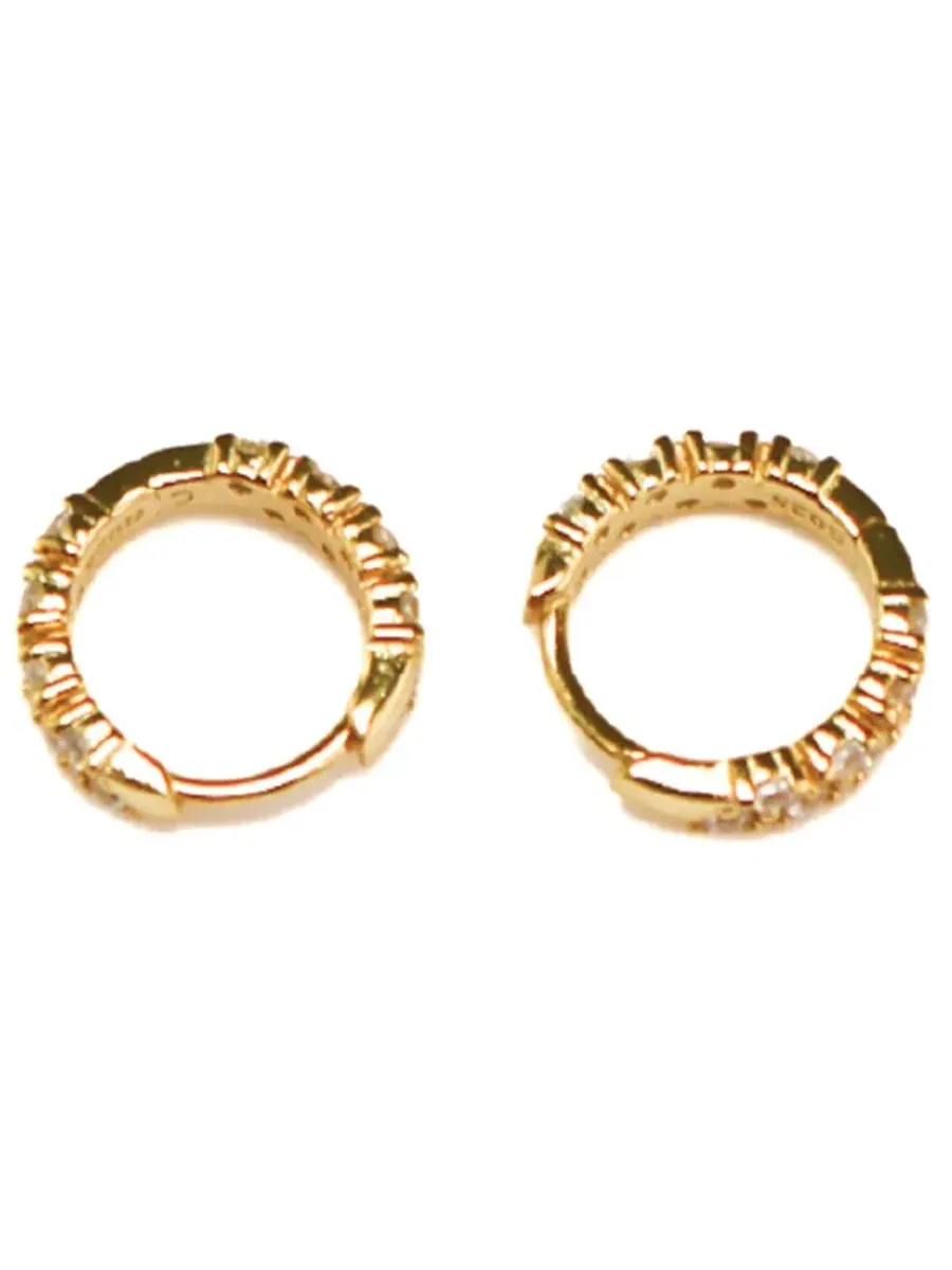 Серьги-кольца Eterna Lola Ade — изображение 2 из 4, оттенок золото