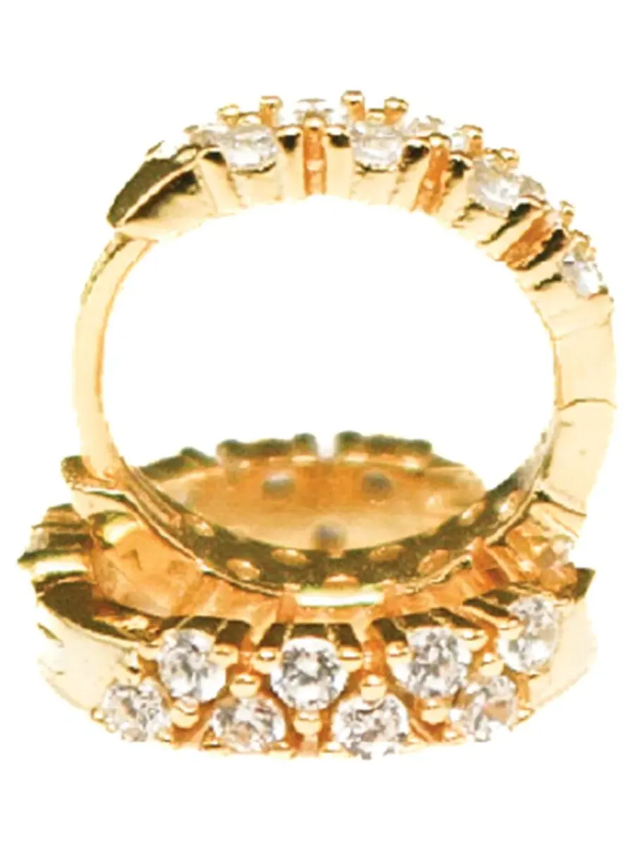 Серьги-кольца Eterna Lola Ade — изображение 3 из 4, оттенок золото