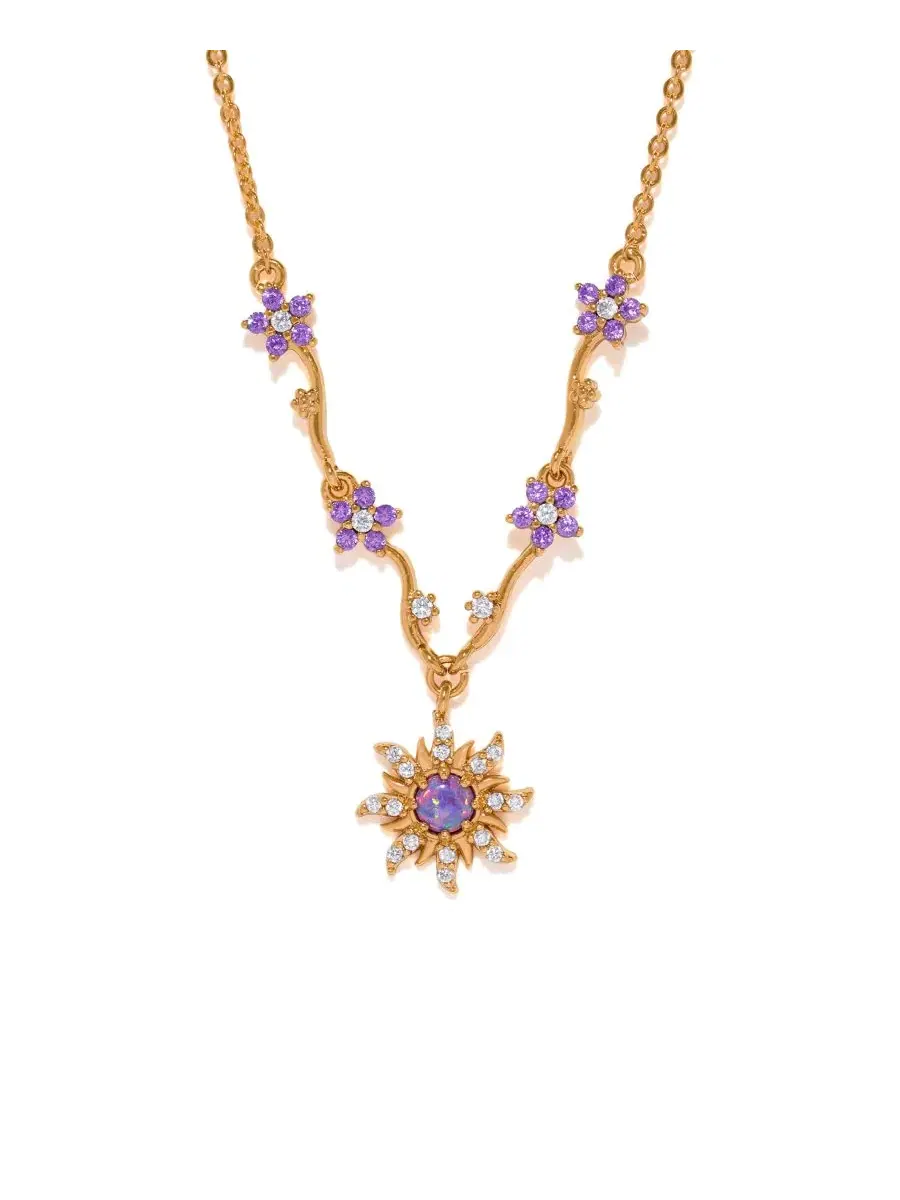 Кулон с солнцем из кристаллов, 18K золото, Tangled Corona's Crest Girls Crew — изображение 1 из 3