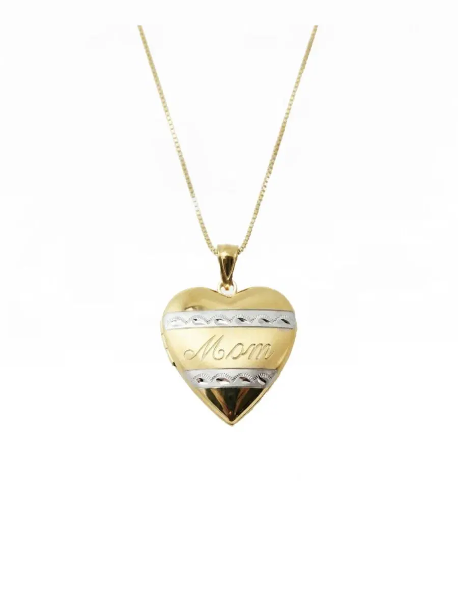 Кулон-медальон с фотографией Mom Two Tone The M Jewelers — изображение 1 из 6, оттенок золото