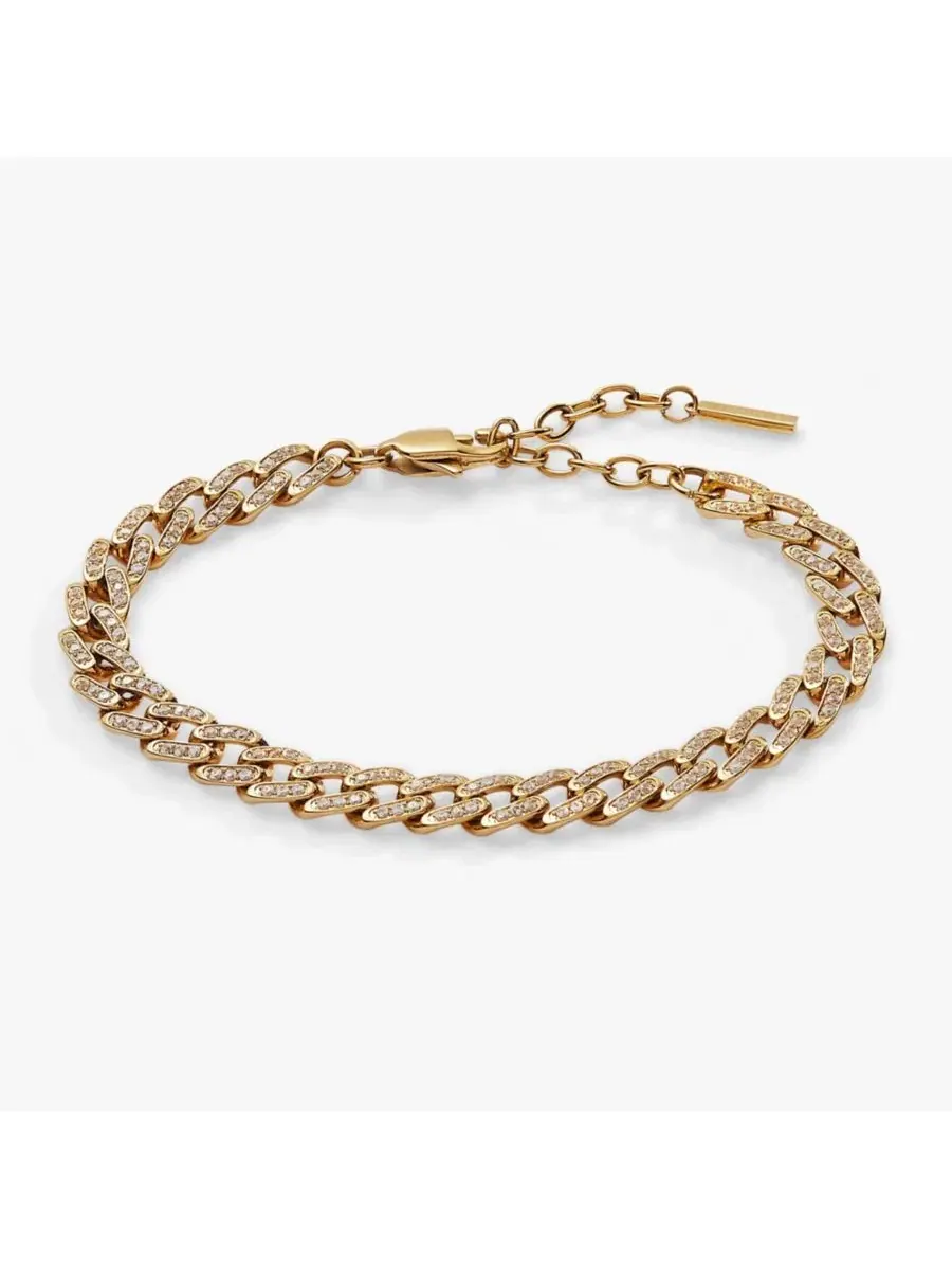 Браслет из цепочки с кристаллами и инкрустацией Alex And Ani