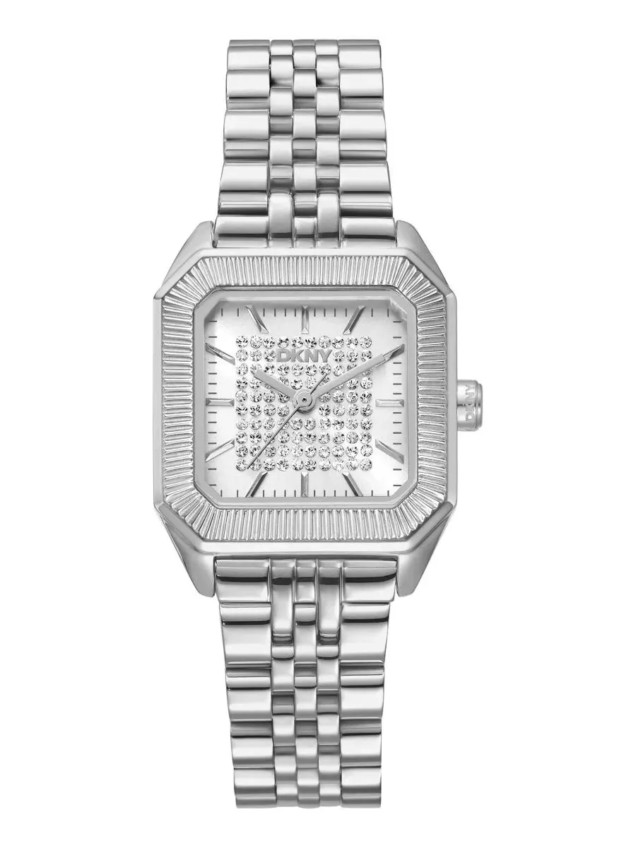 Женские кварцевые часы Signature Shape с браслетом из нержавеющей стали, 27x34 мм Dkny
