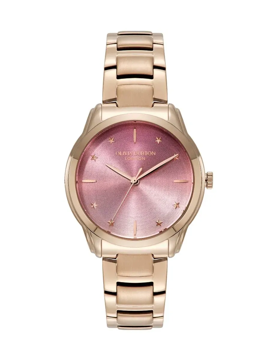 Женские часы Colourwave с розовым циферблатом, 36 мм Olivia Burton