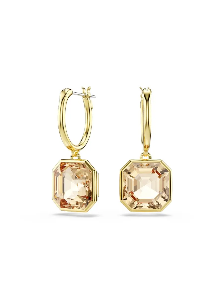 Серьги-подвески Millenia с золотым покрытием Swarovski — изображение 1 из 6, оттенок золото