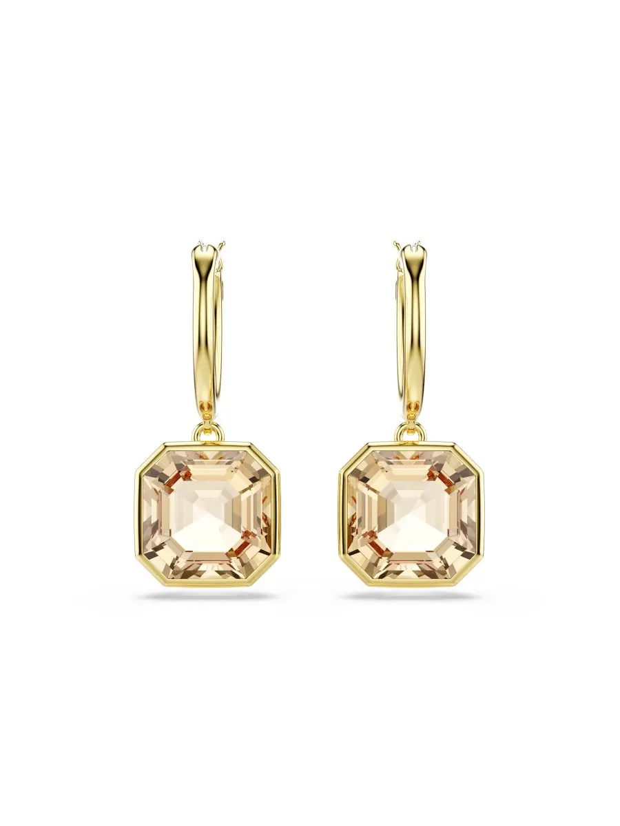 Серьги-подвески Millenia с золотым покрытием Swarovski — изображение 3 из 6, оттенок золото