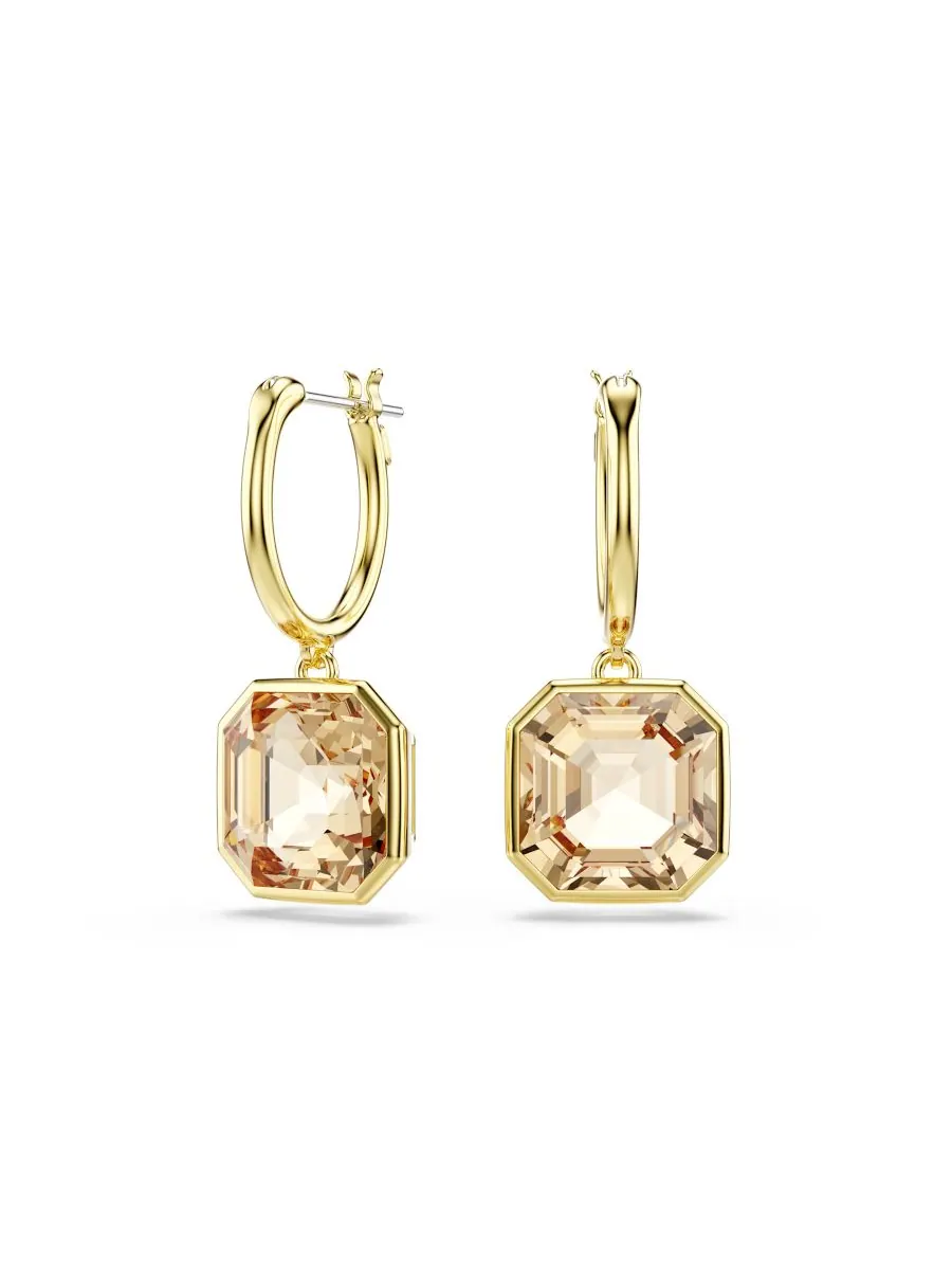 Серьги-подвески Millenia с золотым покрытием Swarovski — изображение 4 из 6, оттенок золото