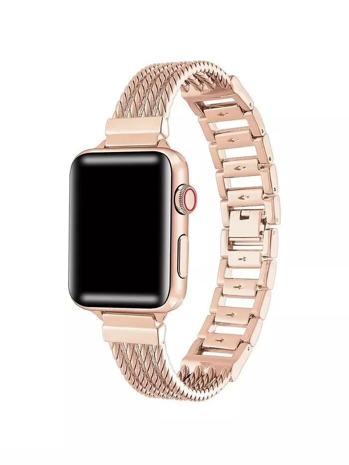 Унисекс-браслет Clara из нержавеющей стали для Apple Watch, размер: 42 мм, 44 мм, 45 мм, 49 мм Posh — изображение 1 из 5