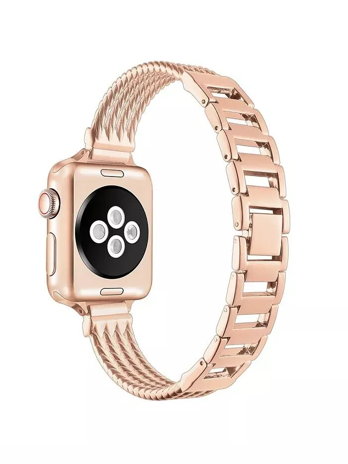 Унисекс-браслет Clara из нержавеющей стали для Apple Watch, размер: 42 мм, 44 мм, 45 мм, 49 мм Posh — изображение 3 из 5