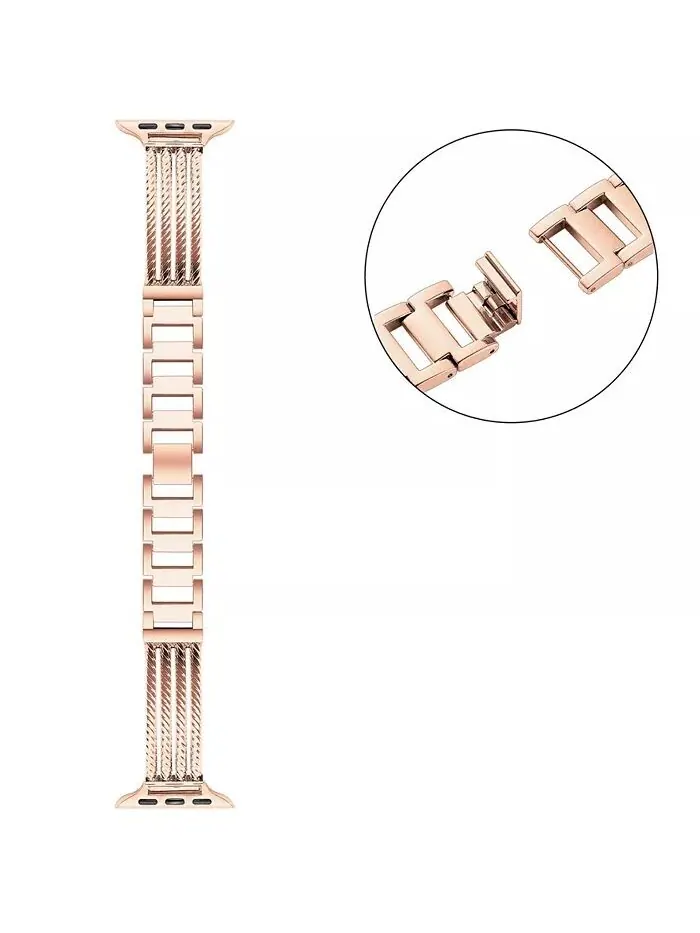 Унисекс-браслет Clara из нержавеющей стали для Apple Watch, размер: 42 мм, 44 мм, 45 мм, 49 мм Posh — изображение 4 из 5