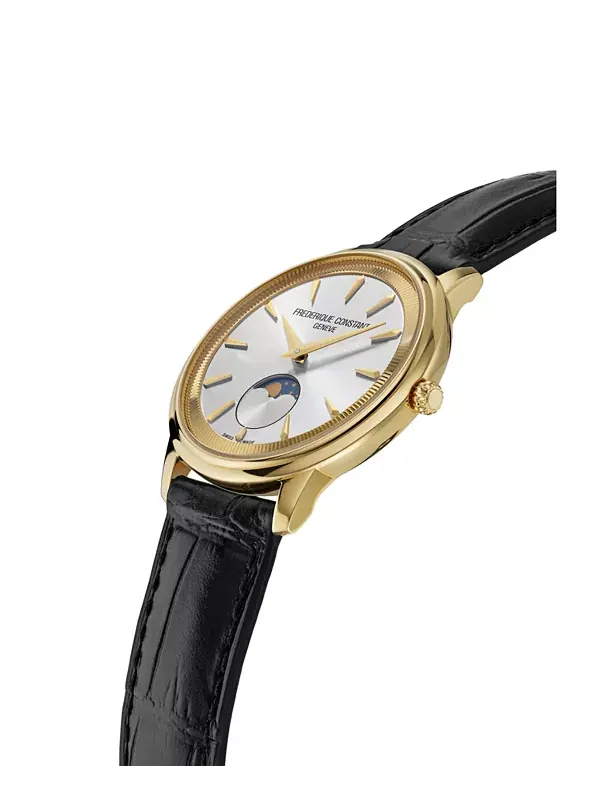 Мужские часы Moneta Moonphase с коричневым ремешком, 37 мм Frederique Constant — изображение 2 из 3, оттенок коричневый