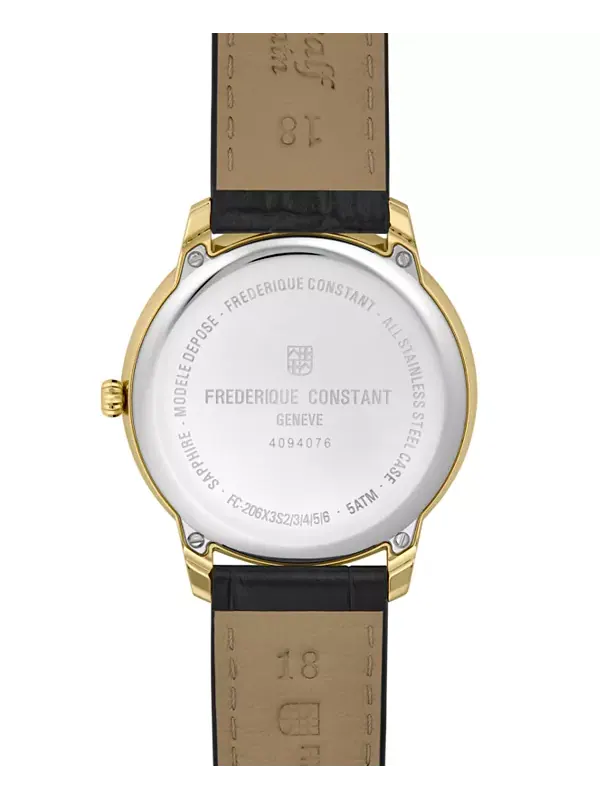 Мужские часы Moneta Moonphase с коричневым ремешком, 37 мм Frederique Constant — изображение 3 из 3, оттенок коричневый