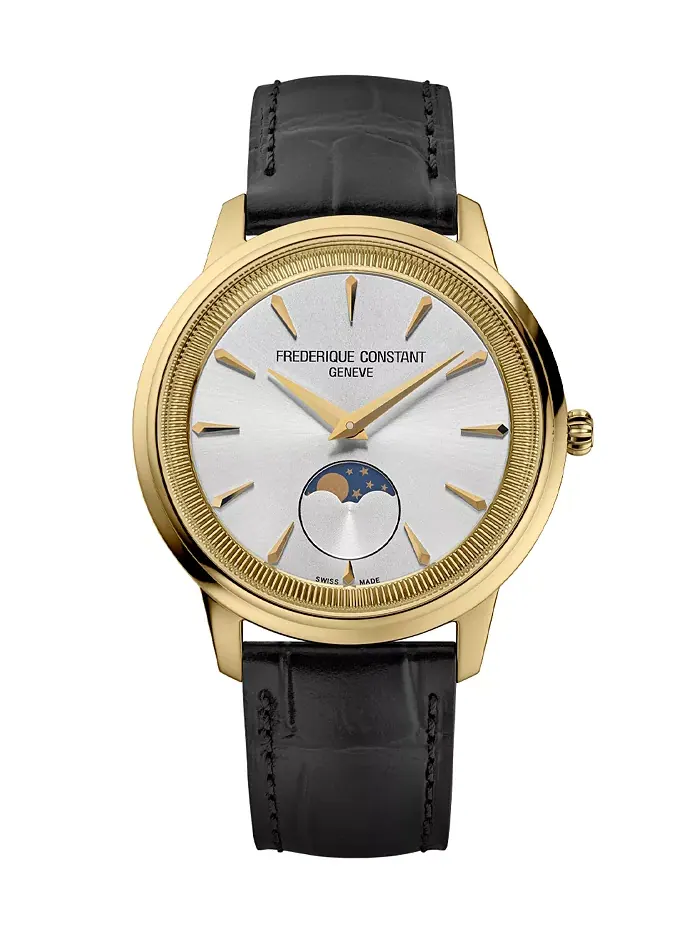 Мужские часы Moneta Moonphase с коричневым ремешком, 37mm Frederique Constant — изображение 1 из 3