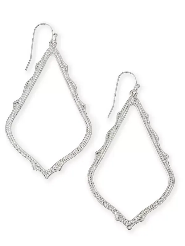 Подробные серьги-подвески Kendra Scott — изображение 1 из 3, оттенок серебряный