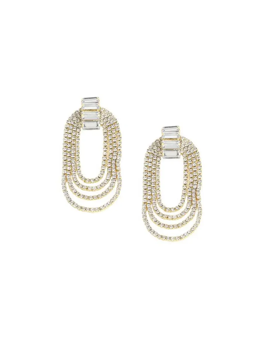 Женские серьги-подвески Wrap SOHI — изображение 1 из 3, оттенок серебряный