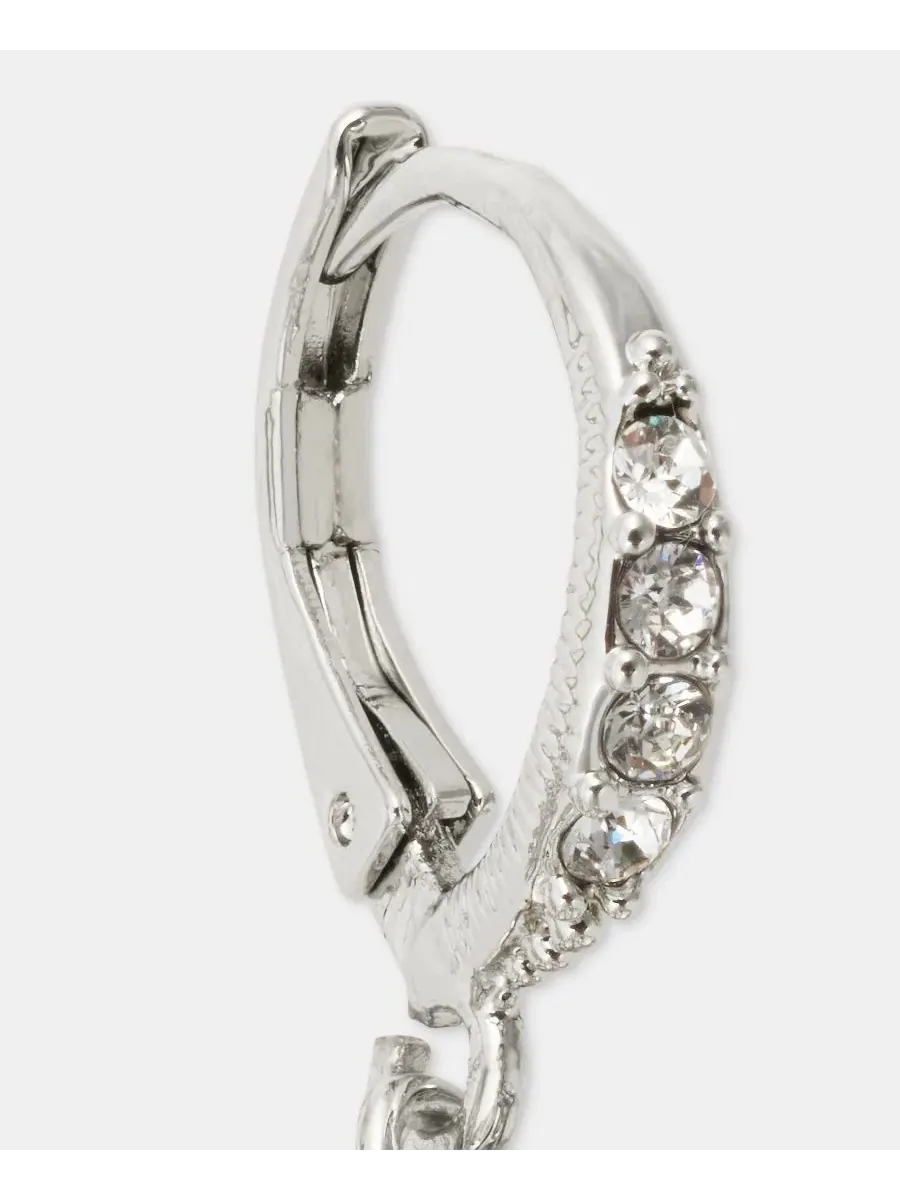 Серьги-подвески Pavé Cluster Drop Givenchy — изображение 4 из 4, оттенок белый