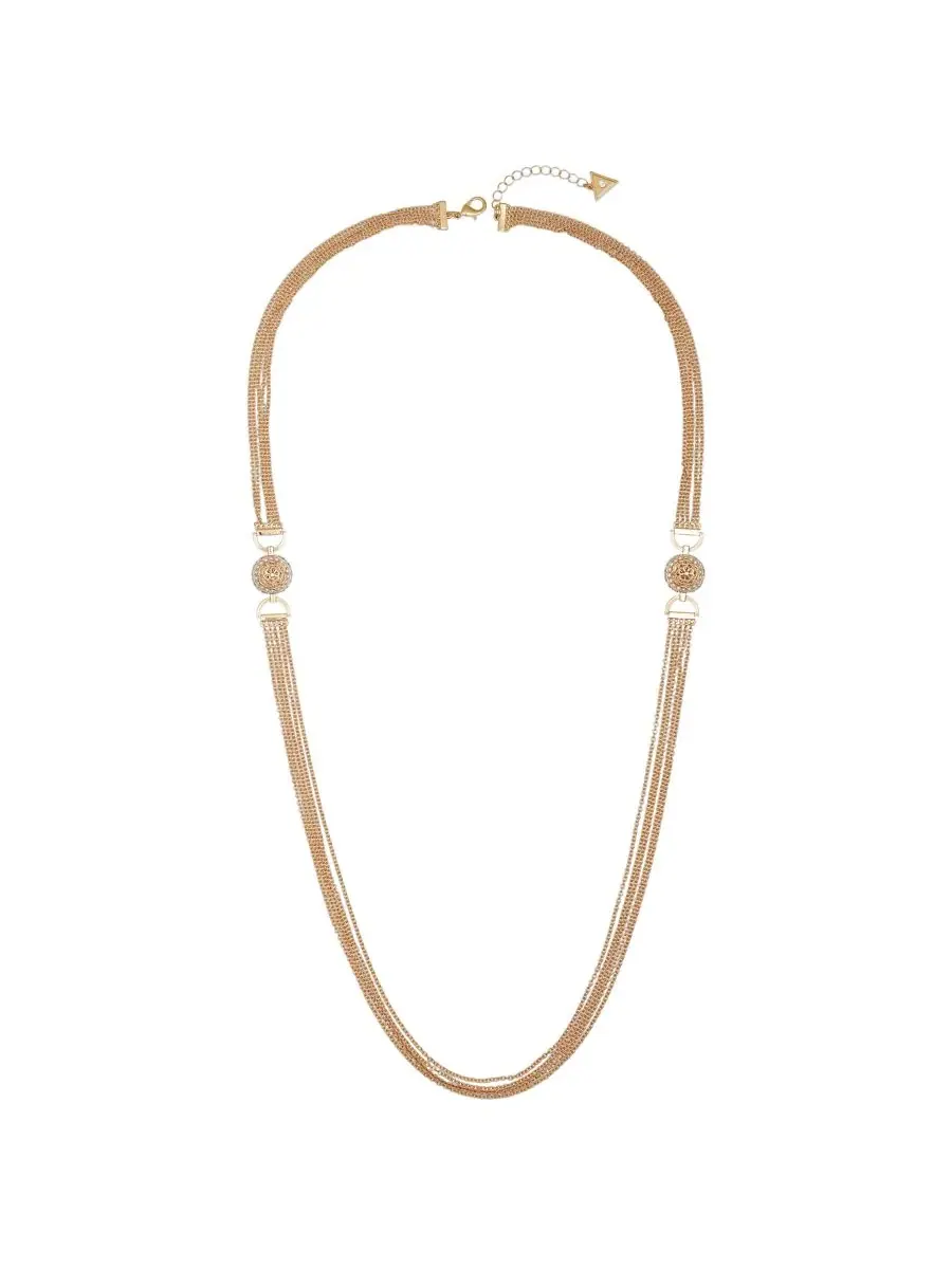 Многослойная цепочка золотистого цвета Guess — изображение 1 из 3, оттенок золотистый