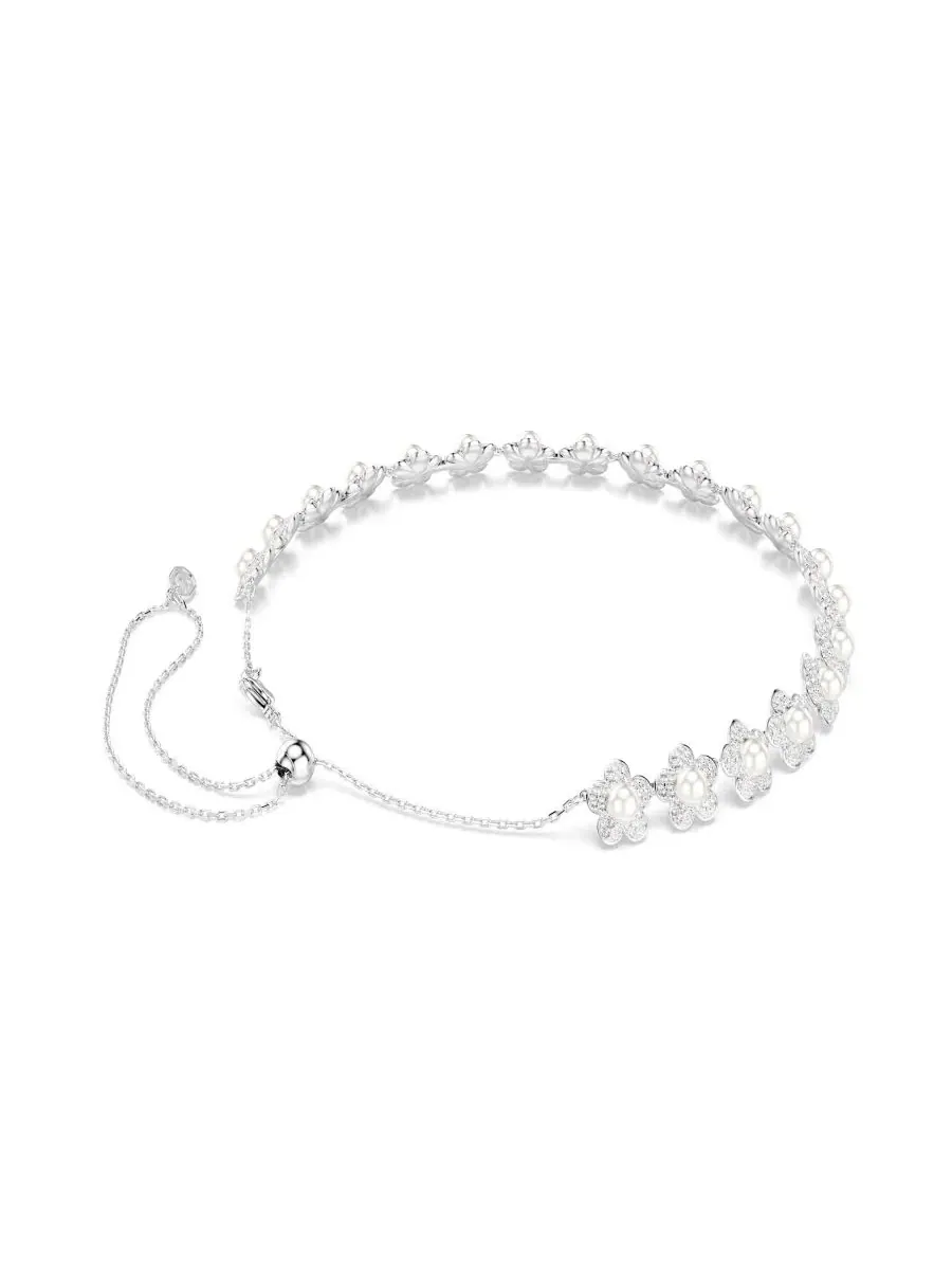 Колье-чокер Ariana Grande X с родиевым покрытием и перламутровой вставкой Swarovski — изображение 6 из 7, оттенок серебряный