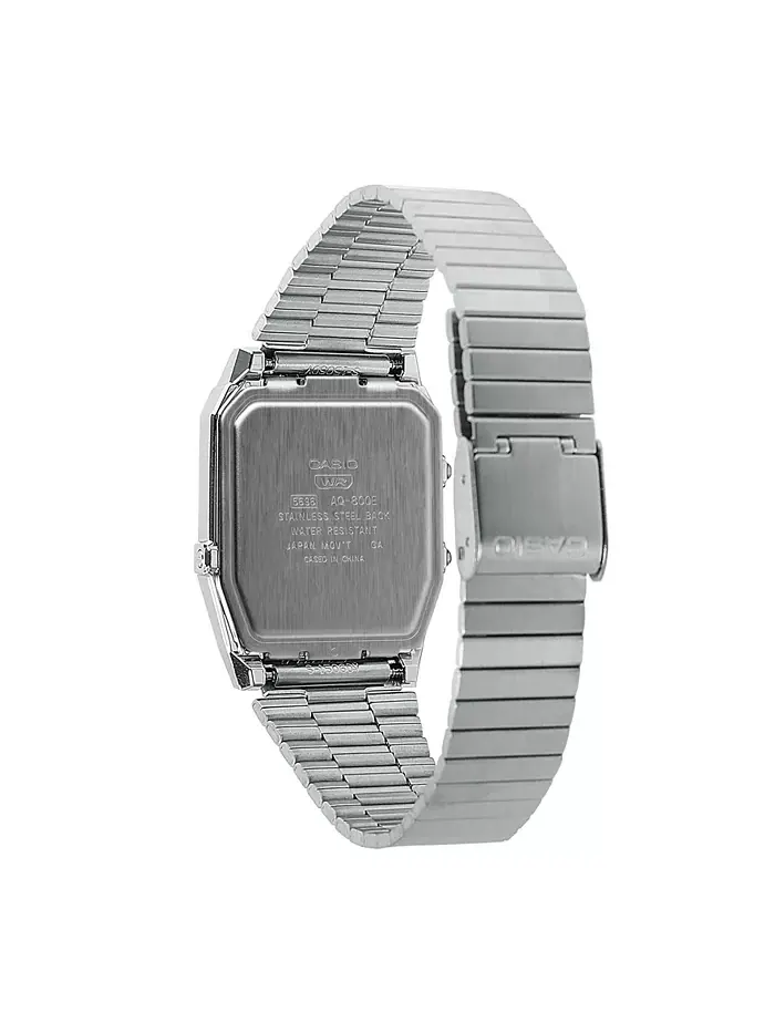 Casio Unisex наручные часы серебристого цвета из нержавеющей стали, 32.1 мм, AQ800E-7A2VT G-Shock — изображение 3 из 3