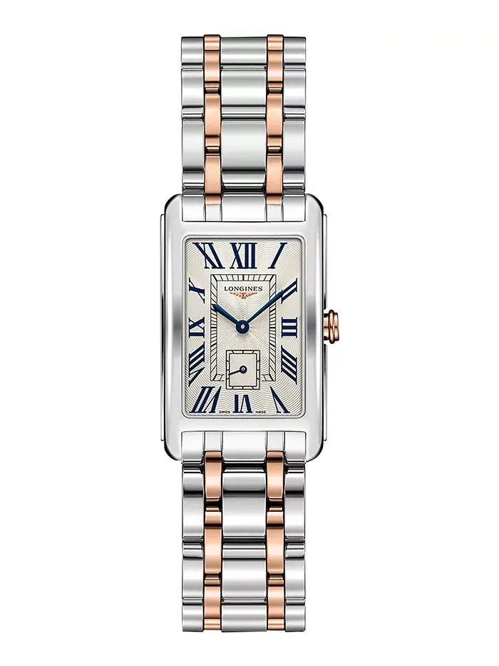 Женские часы-браслет Swiss DolceVita из розового золота 18K и нержавеющей стали, 23x37 мм Longines — изображение 1 из 4