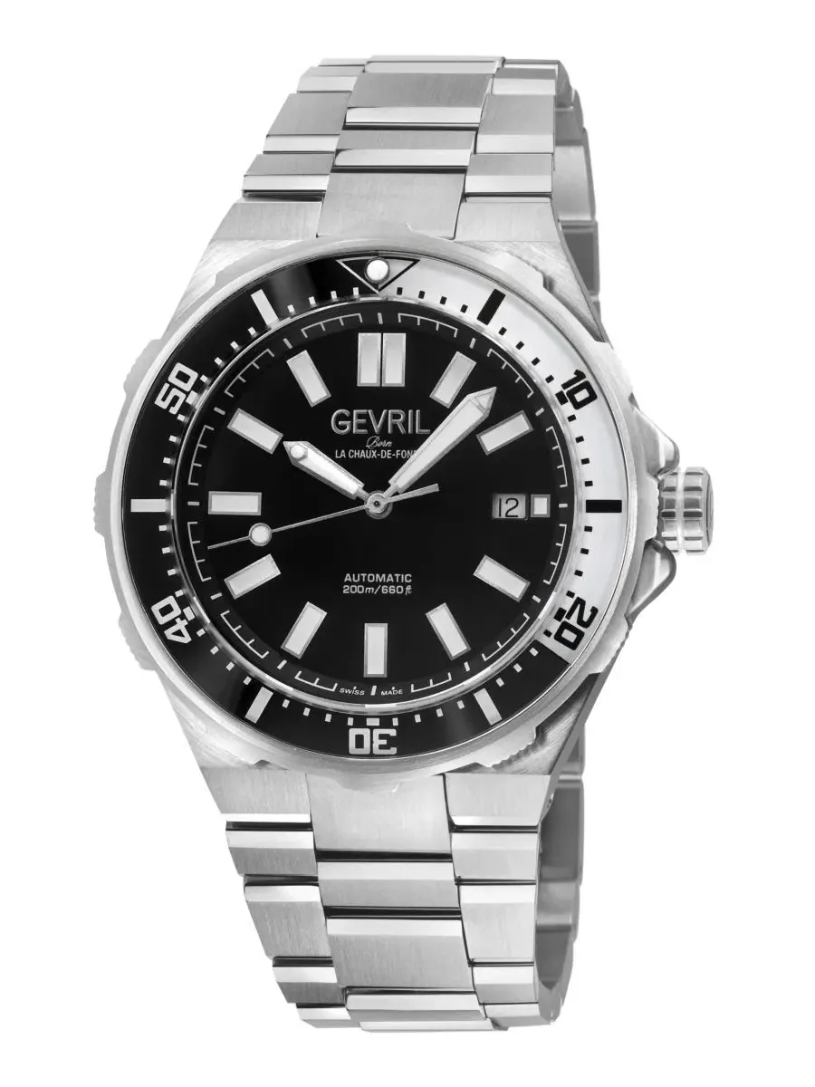 Мужские часы Ticonic Swiss Automatic с браслетом из нержавеющей стали, 44,75 мм Gevril