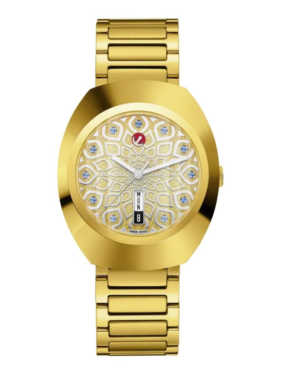 Наручные часы Swiss Automatic DiaStar Original Gold PVD Stainless Steel Bracelet Watch 38mm Rado — изображение 1 из 5