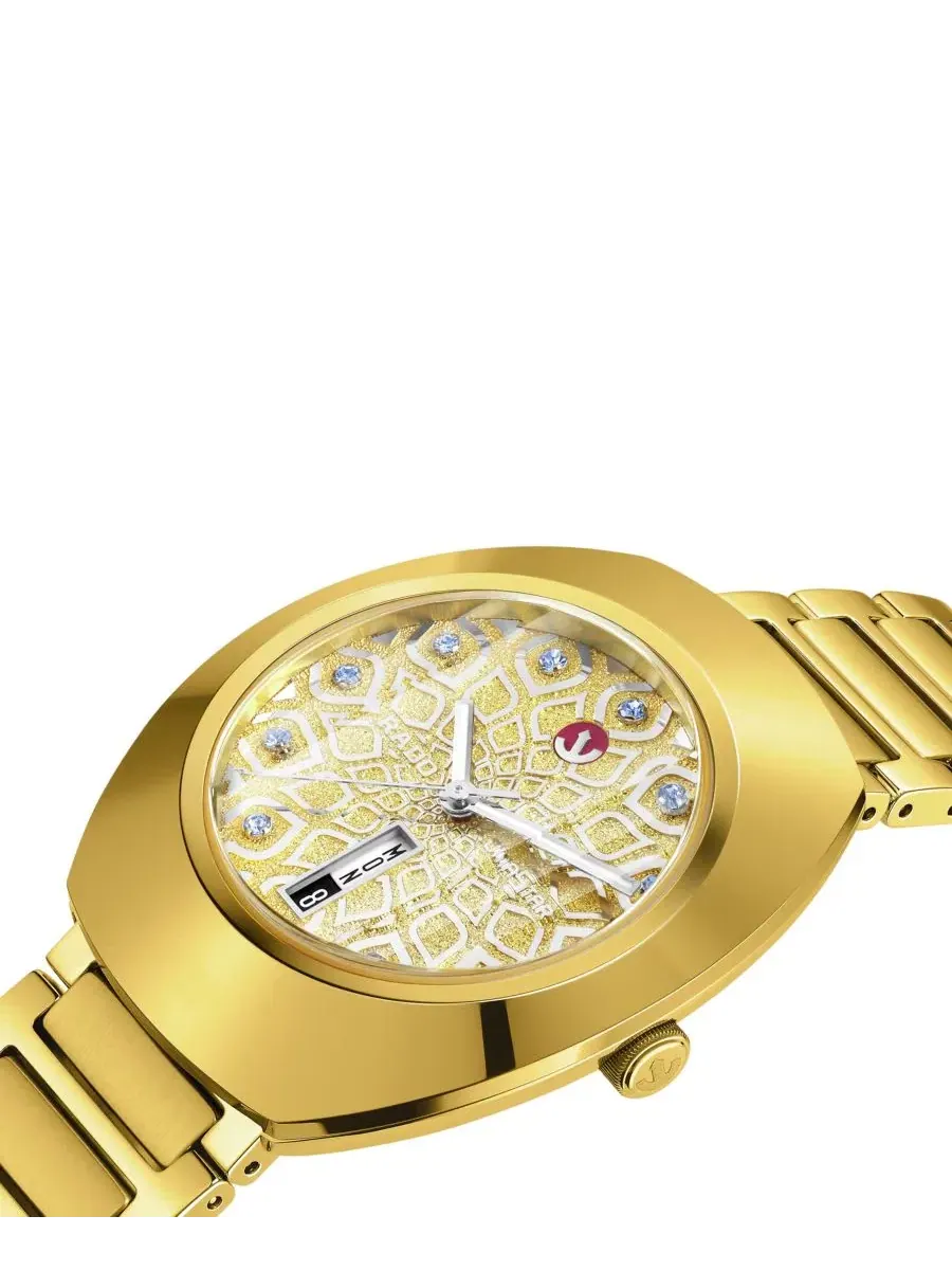 Наручные часы Swiss Automatic DiaStar Original Gold PVD Stainless Steel Bracelet Watch 38mm Rado — изображение 2 из 5