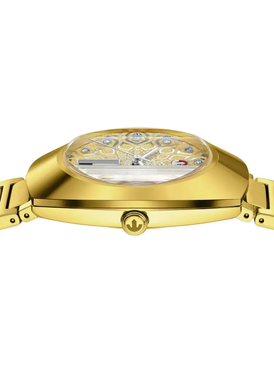 Наручные часы Swiss Automatic DiaStar Original Gold PVD Stainless Steel Bracelet Watch 38mm Rado — изображение 3 из 5