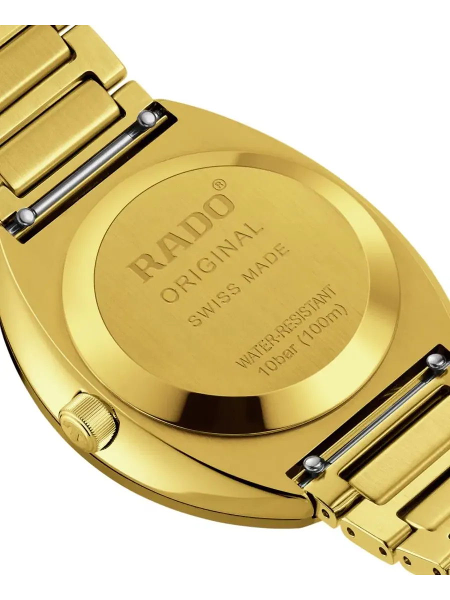 Наручные часы Swiss Automatic DiaStar Original Gold PVD Stainless Steel Bracelet Watch 38mm Rado — изображение 4 из 5