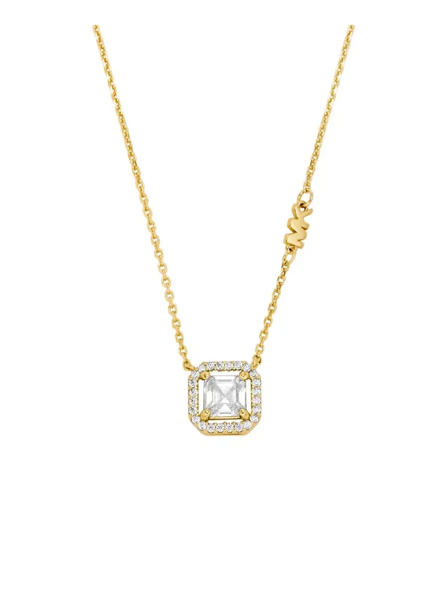 Колье из стерлингового серебра с покрытием 14K Gold и камнем ашер Brilliance Michael Kors — изображение 1 из 3