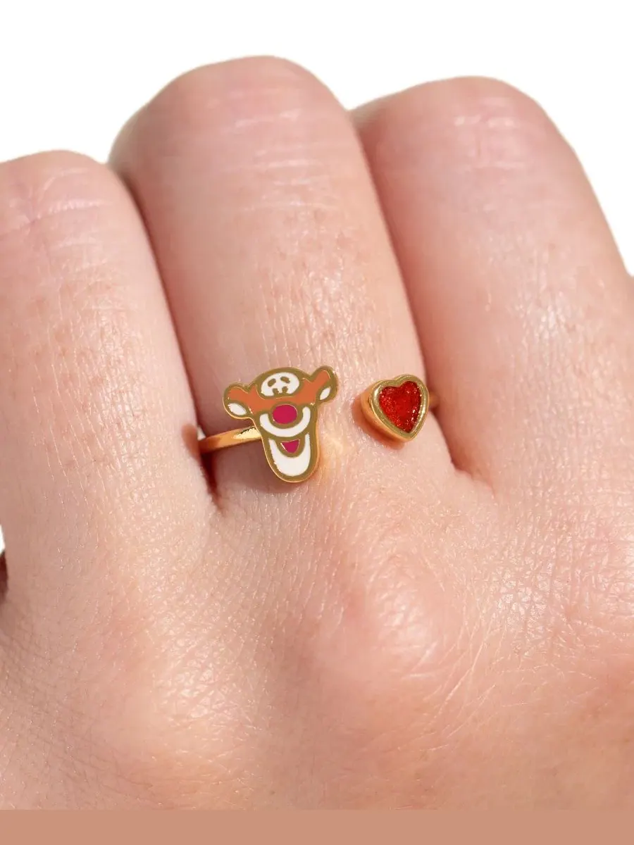 Кольцо регулируемое с кристаллами циркония, модель Crystal Disney Tigger Adjustable Ring Girls Crew — изображение 3 из 3