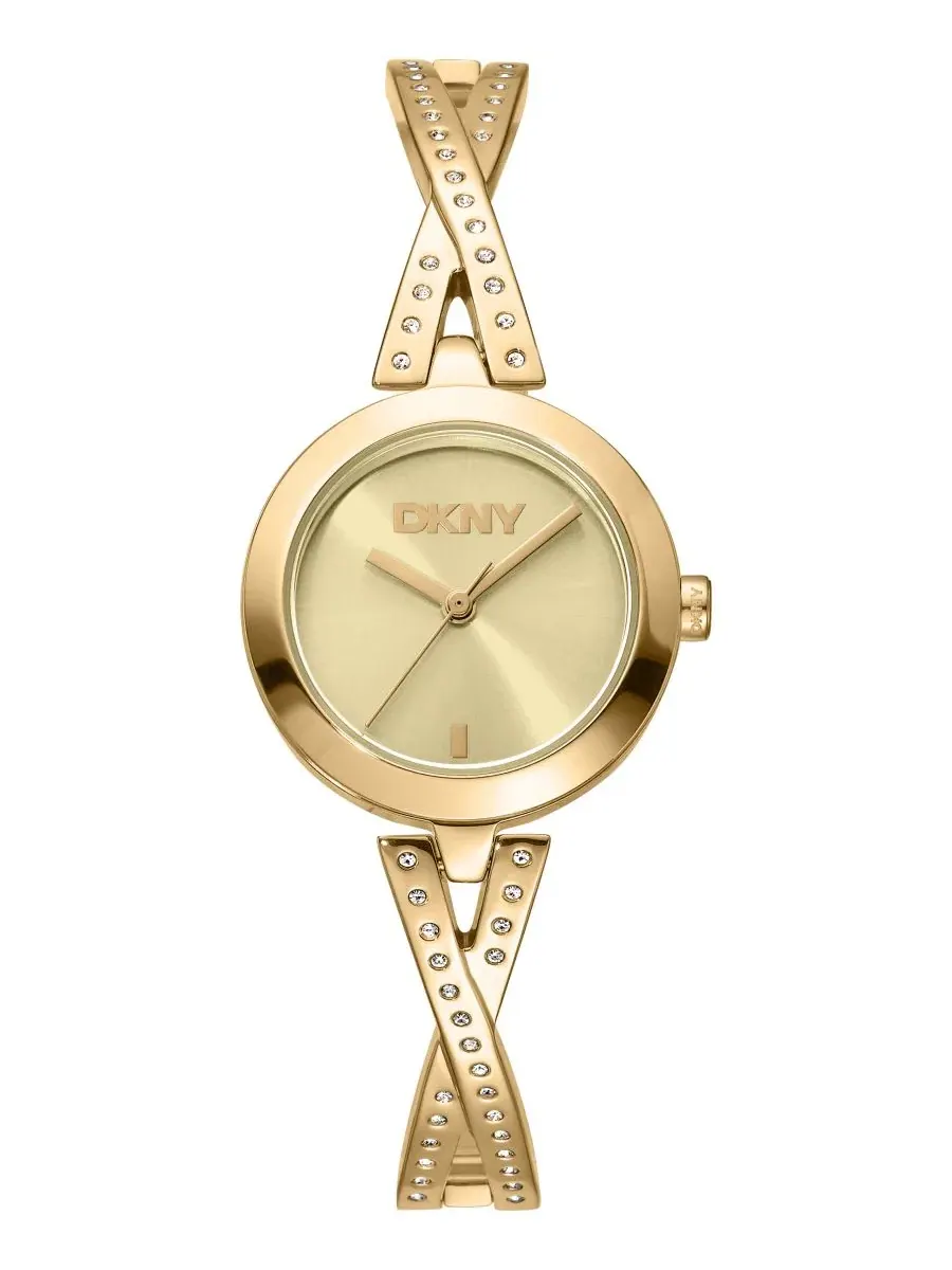 Женские наручные часы с половинчатым браслетом, кварцевые, 26 мм DKNY