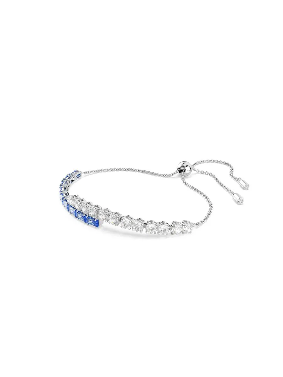 Браслет Swarovski Matrix с родиевым покрытием Swarovski — изображение 2 из 7, оттенок синий