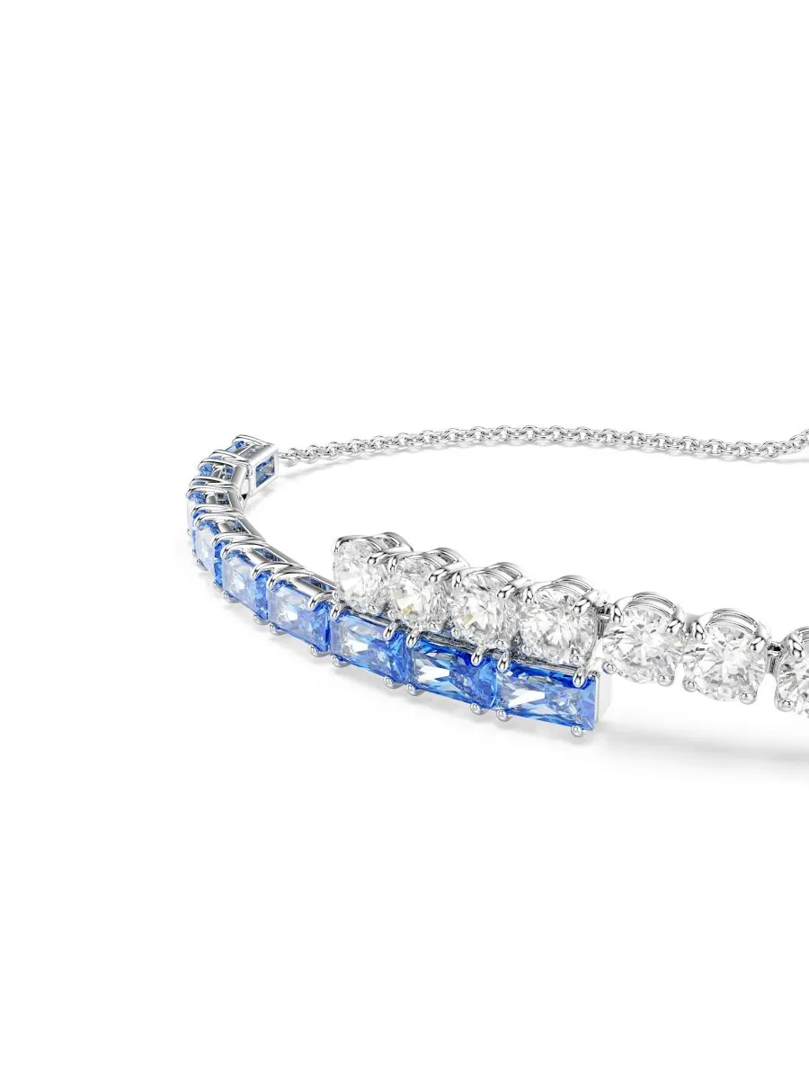 Браслет Swarovski Matrix с родиевым покрытием Swarovski — изображение 4 из 7, оттенок синий