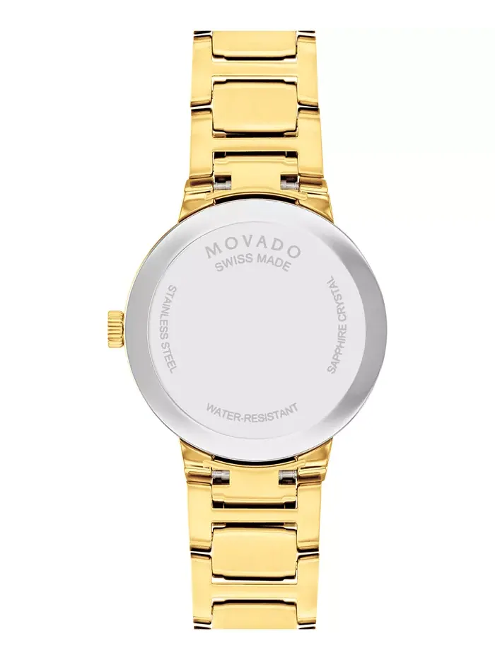 Женские часы Portfolio Swiss Quartz Yellow PVD, 28 мм Movado — изображение 3 из 3