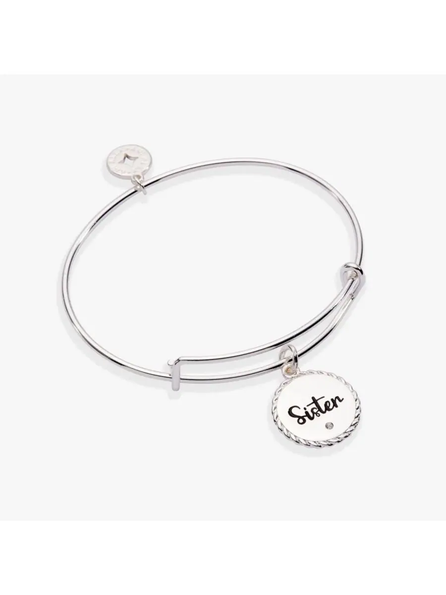 Браслет с подвеской «Сестра», «Сплетенные вместе» Alex And Ani