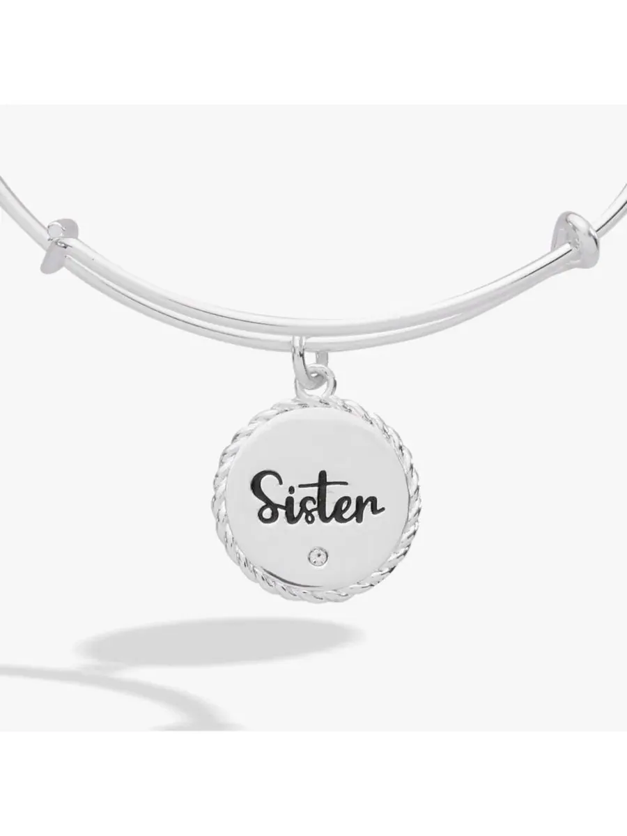 Браслет с подвеской «Сестра», «Сплетенные вместе» Alex And Ani — изображение 3 из 3, оттенок золото