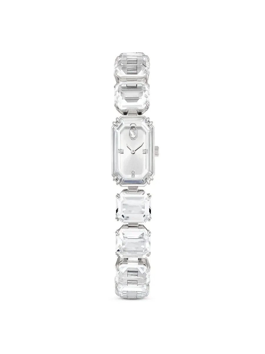 Браслет-часы с кристаллами Octagon Cut Bracelet Watch 23 x 17mm Swarovski — изображение 1 из 8, оттенок белый
