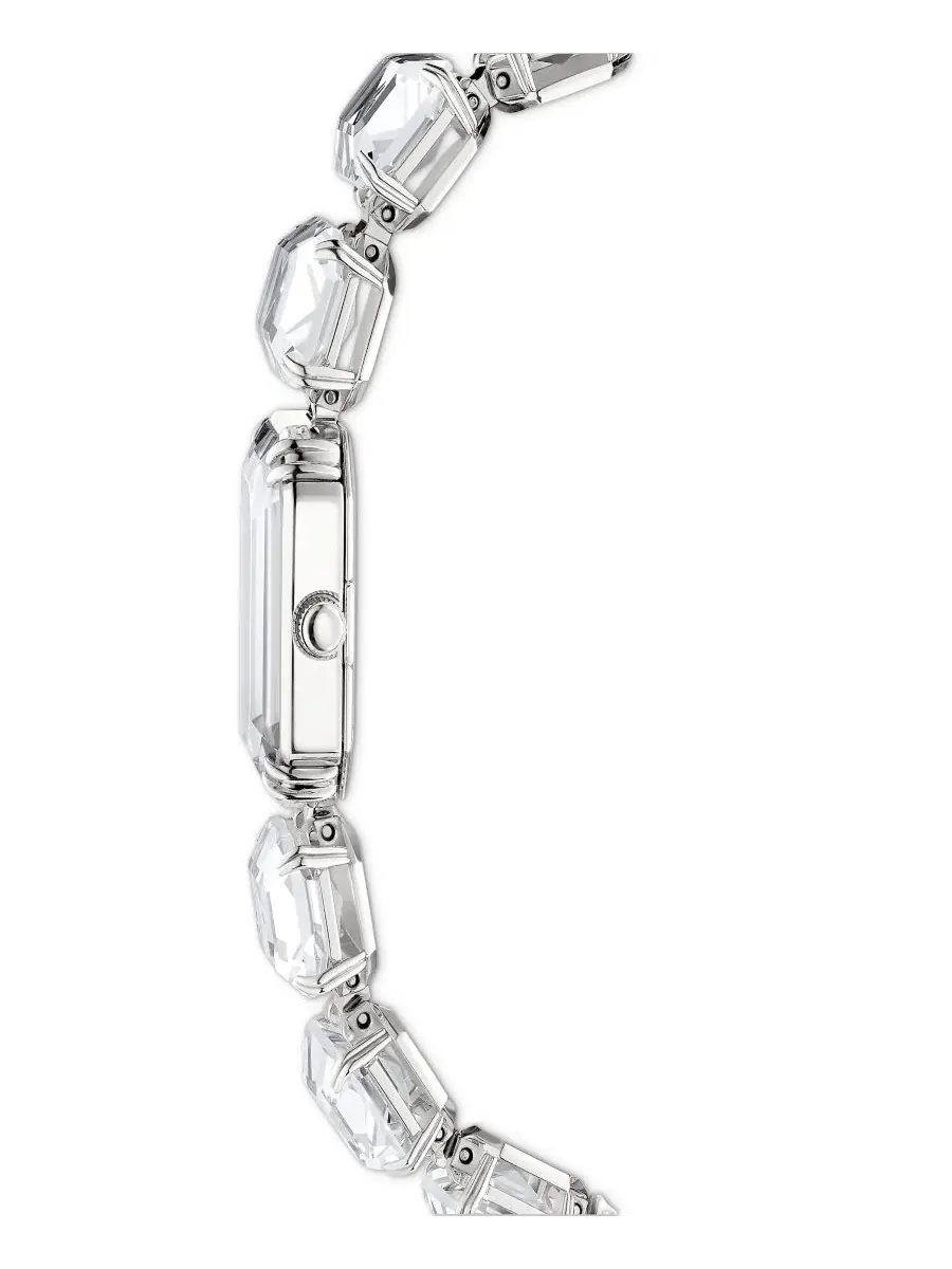 Браслет-часы с кристаллами Octagon Cut Bracelet Watch 23 x 17mm Swarovski — изображение 5 из 8, оттенок белый