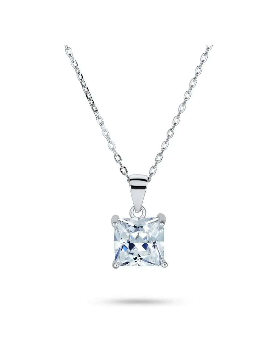 Кулон-подвеска с кубическим цирконием, 1.25 CT, Classic Dainty 4 Prong Set Bling Jewelry — изображение 1 из 3