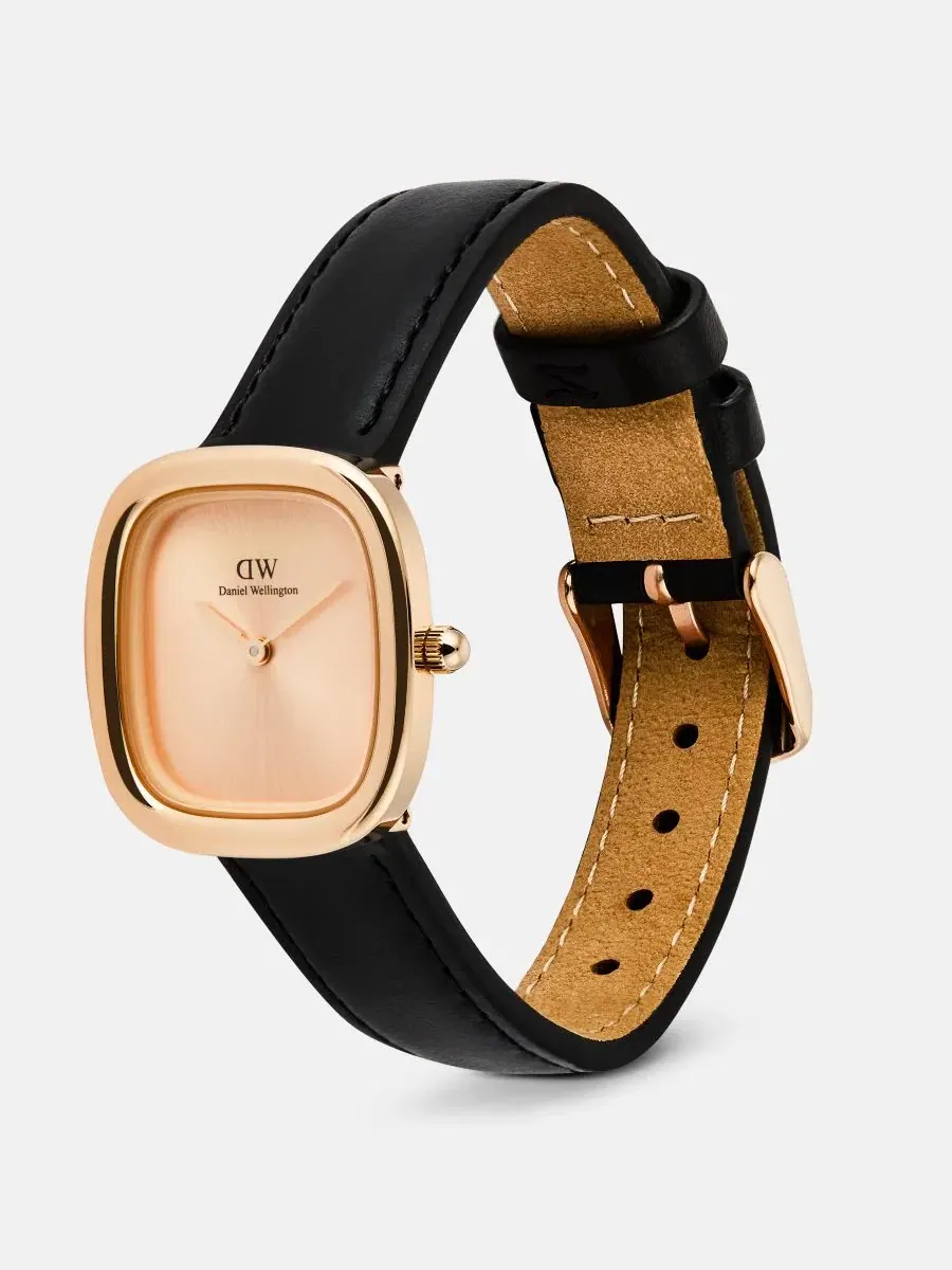 Женские наручные часы с кожаным ремешком, 26 мм Daniel Wellington — изображение 2 из 5, оттенок черный