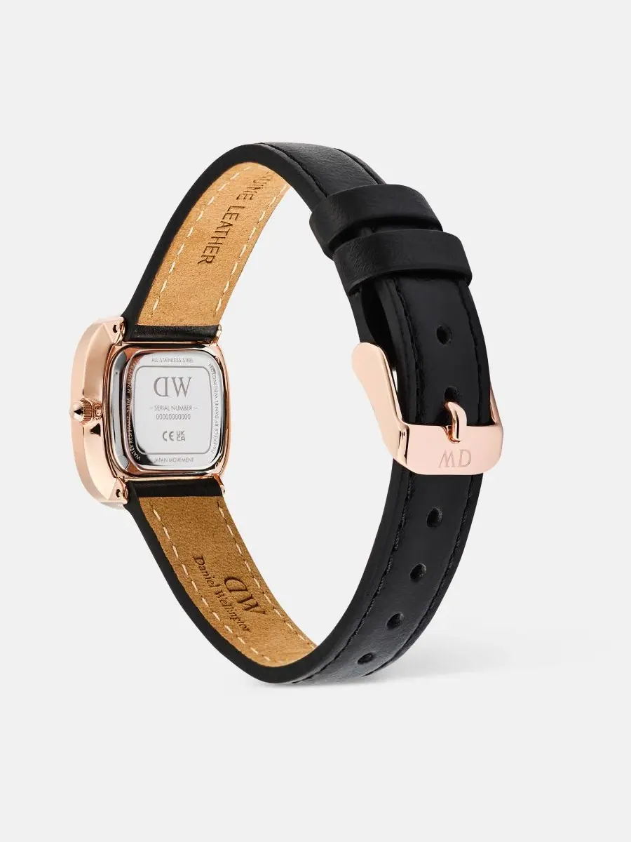 Женские наручные часы с кожаным ремешком, 26 мм Daniel Wellington — изображение 4 из 5, оттенок черный