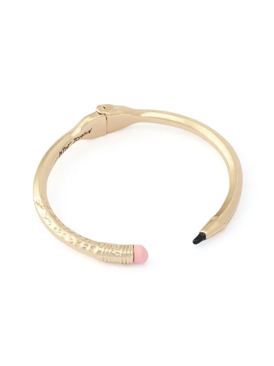 Браслет Best In Class Chewed Pencil Betsey Johnson — изображение 1 из 4, оттенок золото
