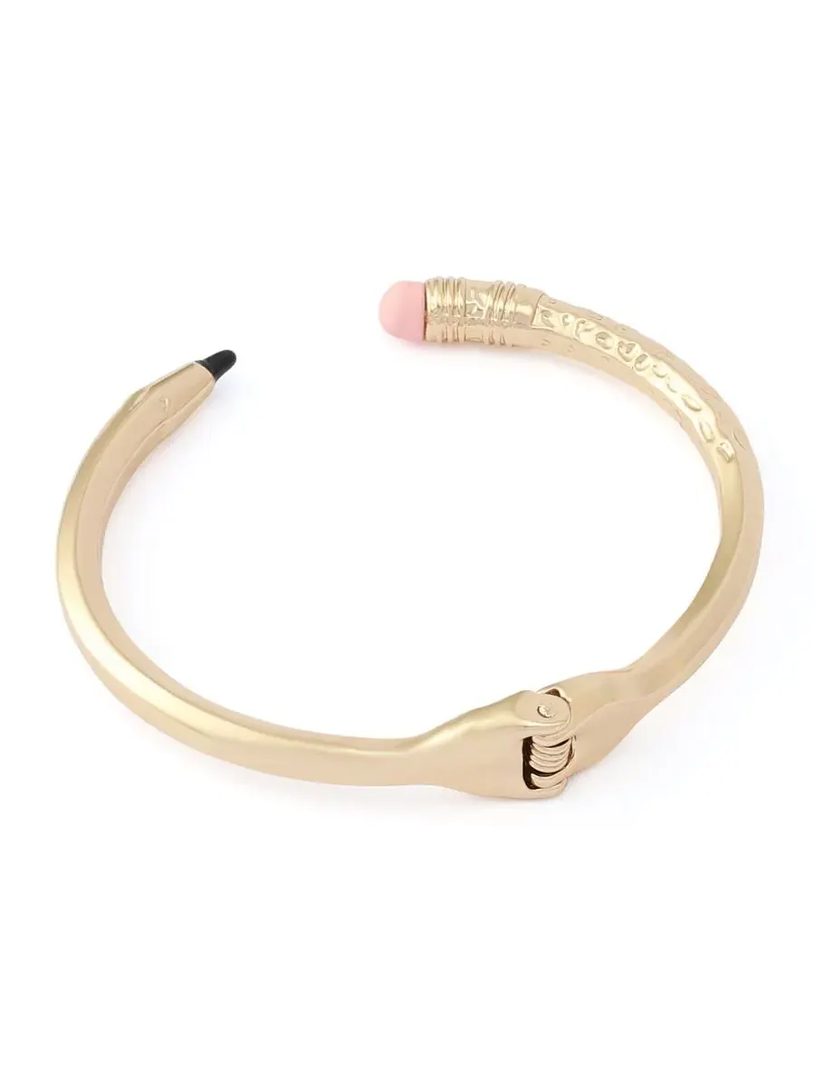 Браслет Best In Class Chewed Pencil Betsey Johnson — изображение 3 из 4, оттенок золото